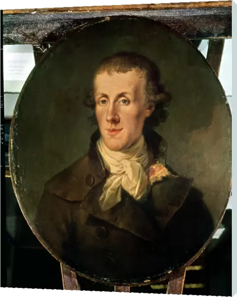 Portrait of Jacques Pierre Brissot (1754-93) (oil on canvas)
