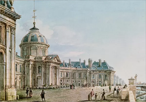 View of the College des Quatre Nations, Paris, c. 1810 (w  /  c on paper)