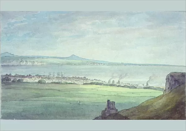 Leith, with Kirkaldy on the coast of Fifeshire (watercolour)