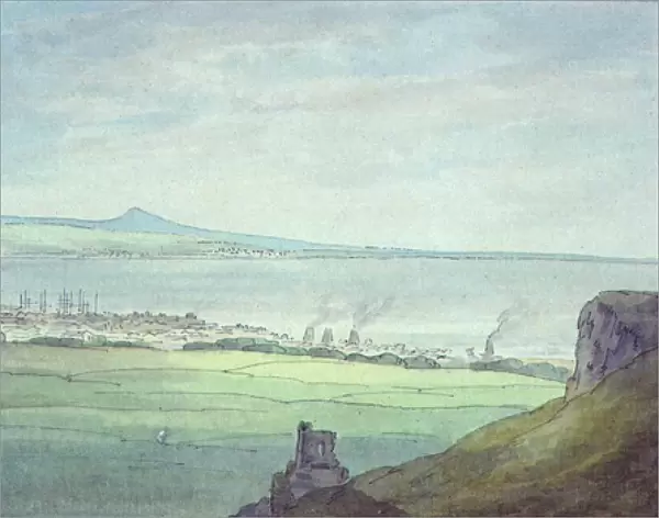 Leith, with Kirkaldy on the coast of Fifeshire (watercolour)