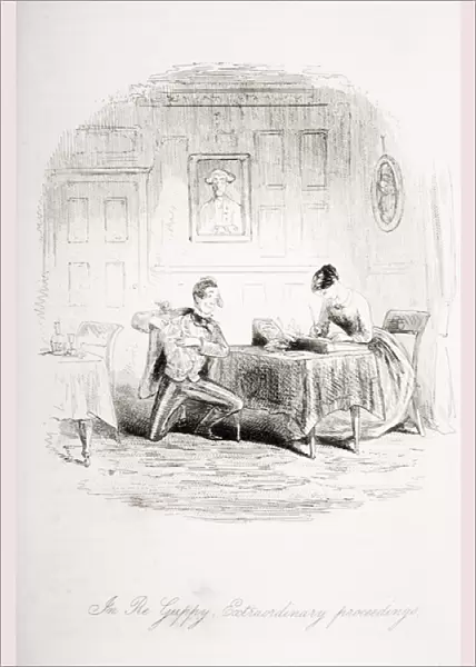 In Re Guppy. Extraordinary Proceedings, illustration from Bleak House by Charles Dickens