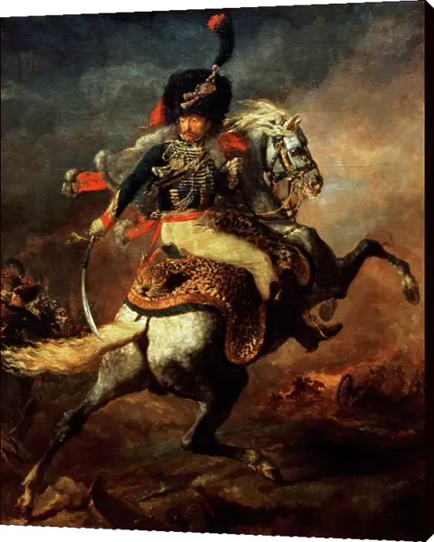 Officer of the Hussars, 1814 (oil on canvas)