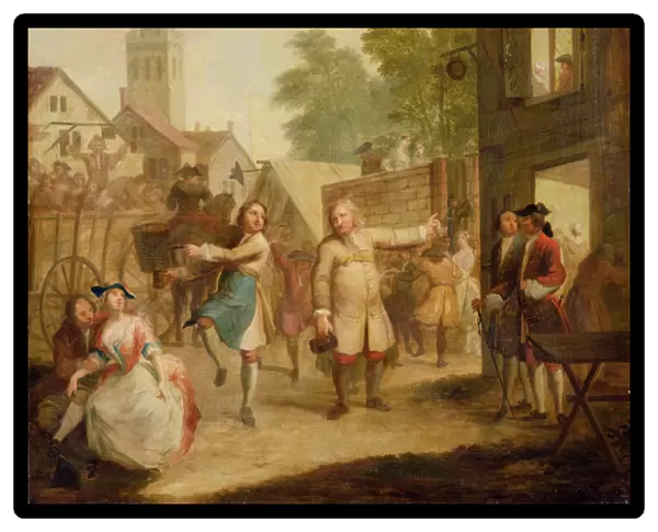 Hob Continues Dancing in Spite of his Father, c. 1726 (oil on canvas)