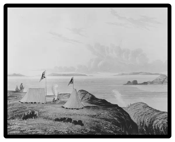View of the Arctic Sea from the mouth of the Copper Mine River at midnight, 1821