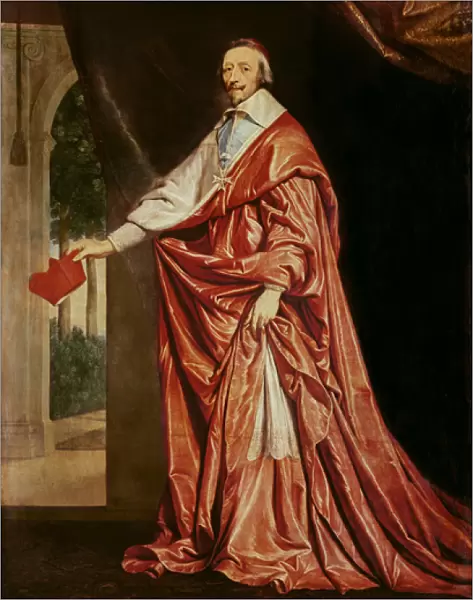 Portrait of Cardinal de Richelieu (1633-40) (oil on canvas)
