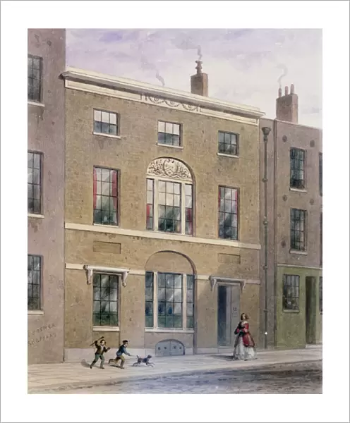 Plumbers Hall in Great Bush Lane, Cannon Street, 1851 (w  /  c on paper)