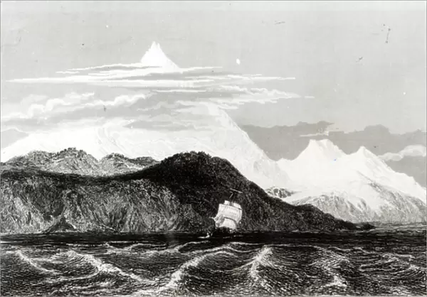 Mount Sarmiento, engraved by Thomas Landseer (1795-1880)