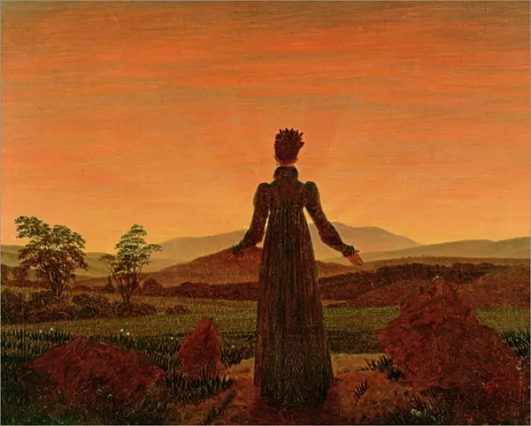 Woman at dawn