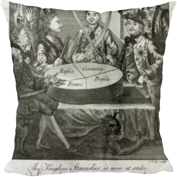 The Polish Plumb Cake, c. 1772 (engraving) (b  /  w photo)
