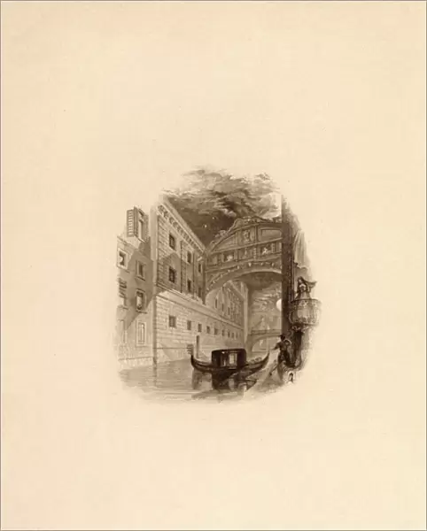 The Bridge of Sighs, Venice, c. 1832 (engraving)