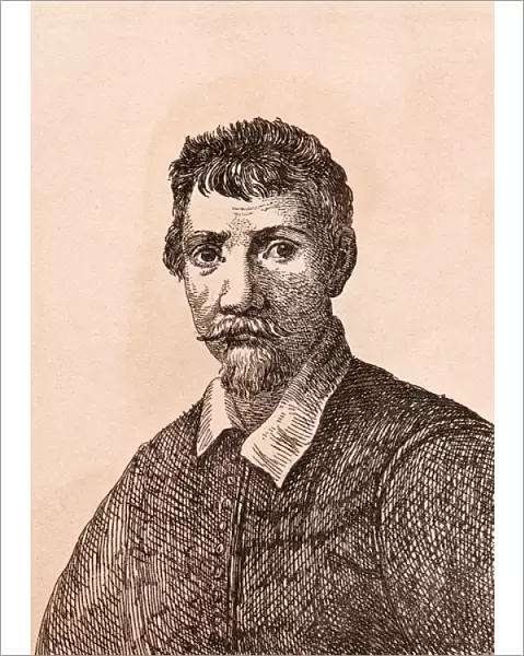 Annibale Carracci, illustration from 75 Portraits Of Celebrated Painters From