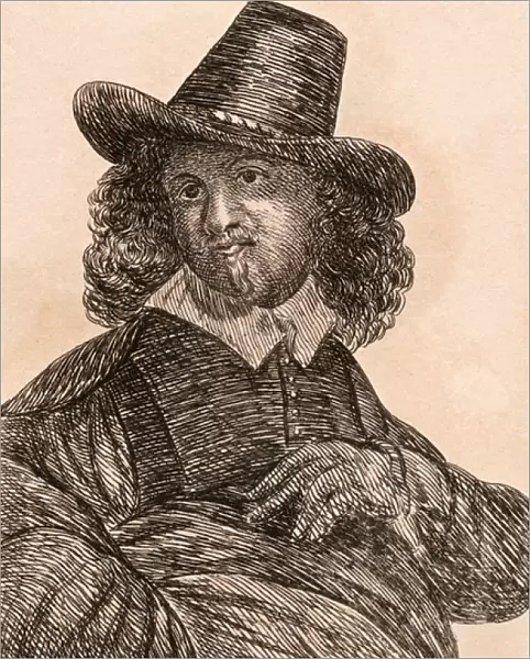 Leonard Bramer, illustration from 75 Portraits Of Celebrated Painters From Authentic