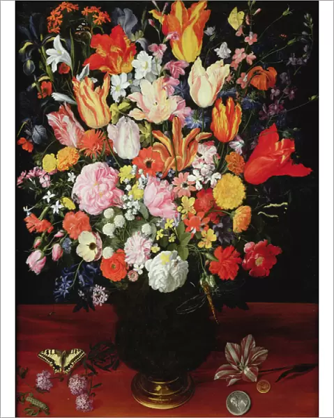 Still life of flowers, 1610s (oil on panel)