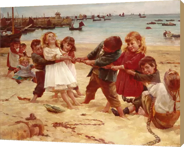 Tug of War, 1891 (oil on canvas)