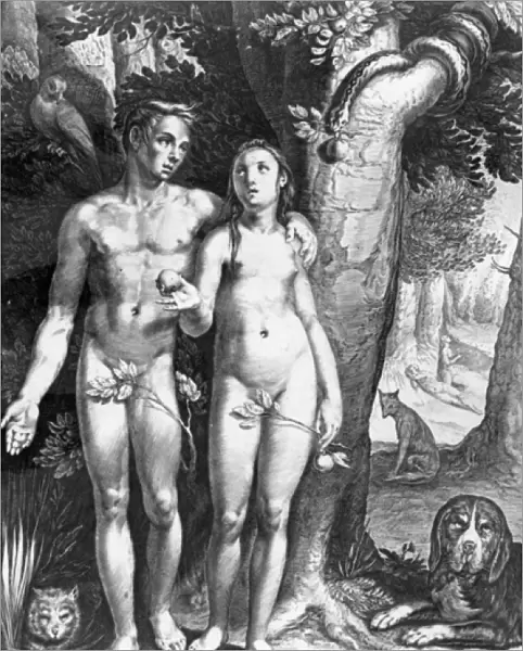Temptation of Man, engraved by Jan Saenredam, c. 1605 (engraving)