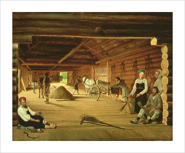 The Threshing Floor, 1821 (oil on canvas)