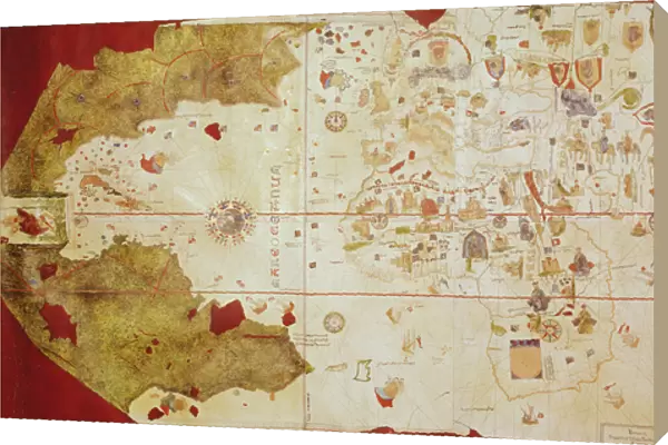 Mappa Mundi, 1502 (gouache and pen & ink on paper)