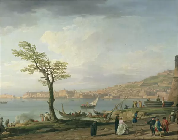 View of the Bay of Naples, 1748 (oil on canvas)