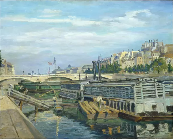 The Bridge of Louis Philippe, 1875 (oil on canvas)