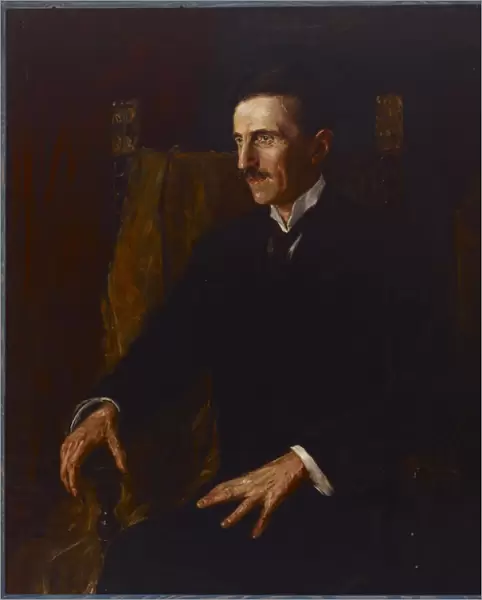 Blue Portrait of Nikola Tesla, 1916 (oil on canvas)
