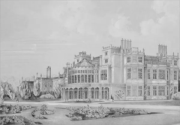 Brampton Park near Huntingdon, 1852 (engraving)