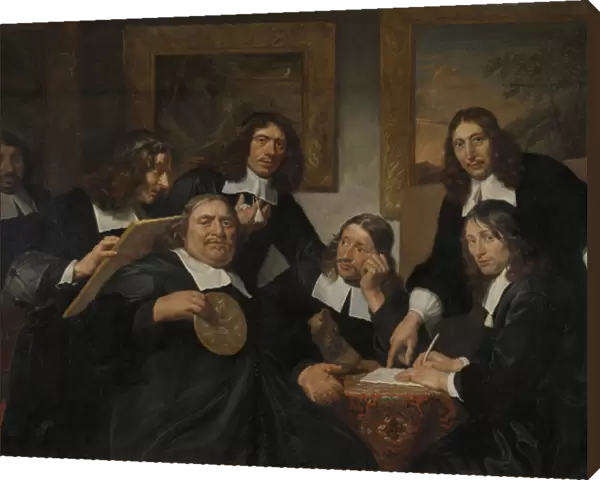 The Governors of the Guild of Saint Luke, Haarlem, 1675 (oil on canvas)