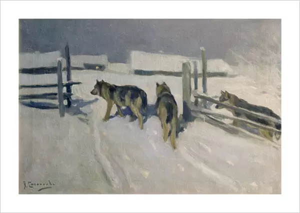 Wolfs, Winter Night, c. 1910 (oil on canvas)