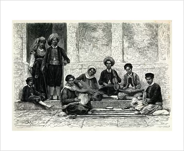 A Jewish Concert: Tlemcen (engraving)