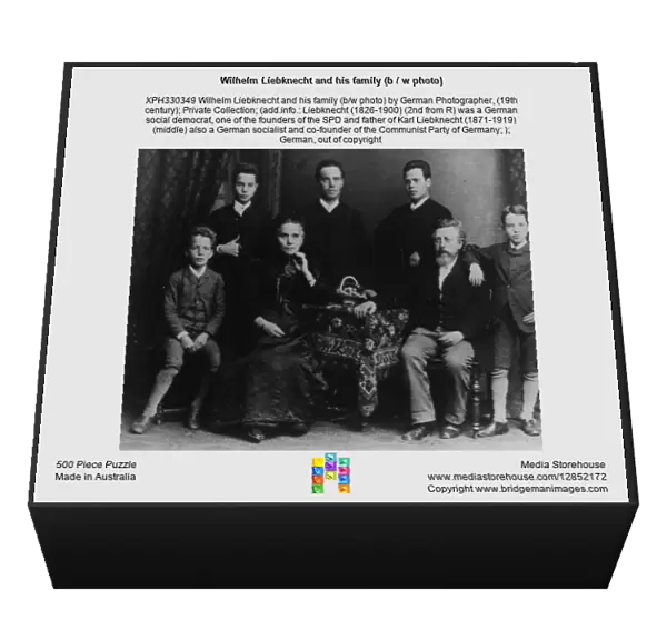 Wilhelm Liebknecht and his family (b  /  w photo)
