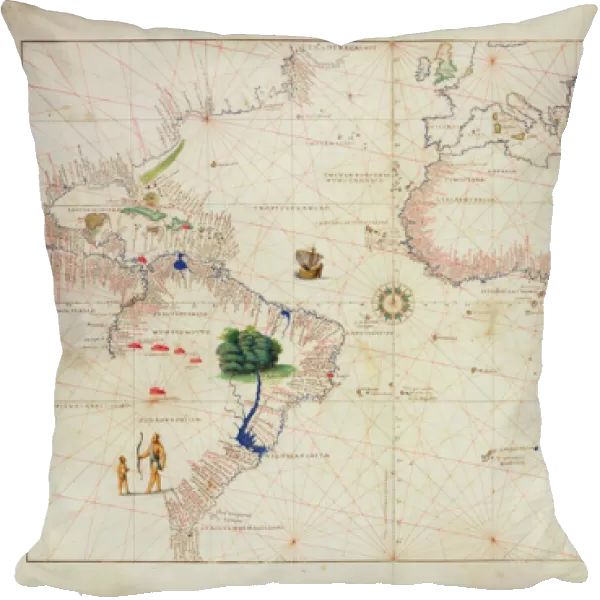 The New World, from an Atlas of the World in 33 Maps, Venice, 1st September 1553