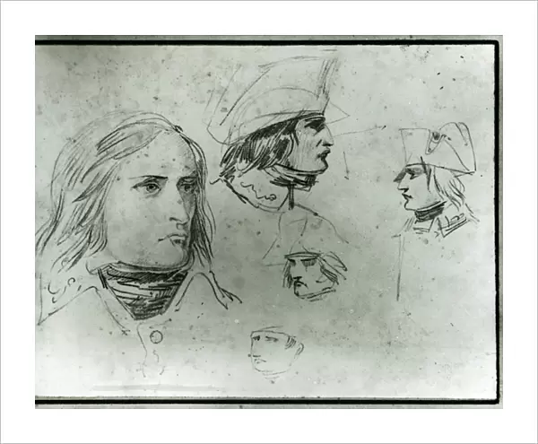 Sketches of Napoleon Bonaparte, 1797 (pencil)