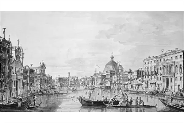 View of the Grand Canal, Venice, c. 1800 (pen & ink wash)