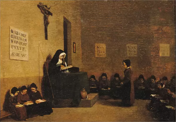 The School Mistress (oil on canvas)