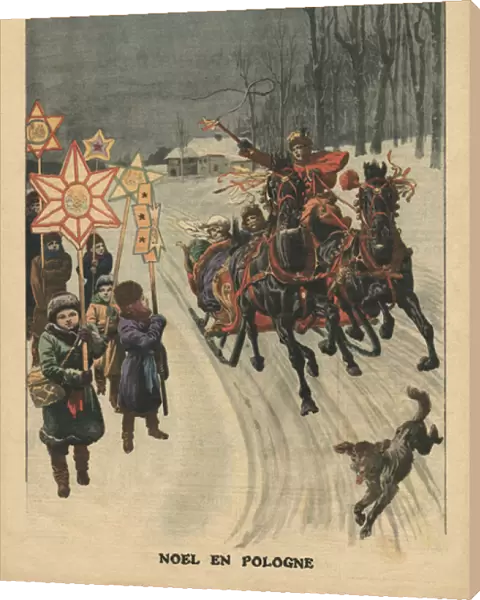 Christmas in Poland, illustration from Le Petit Journal, supplement illustre
