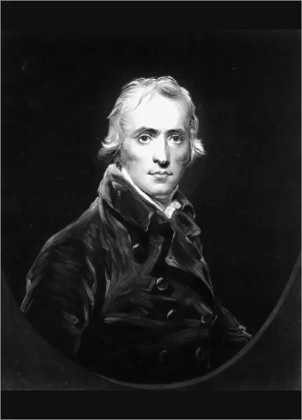 John Hoppner Esq, RA, engraved by Charles Turner, 1805 (engraving) (b  /  w photo)