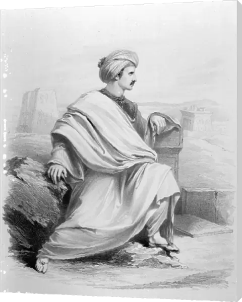 Edward William Lane as A Bedouin Arab, 1828 (litho)