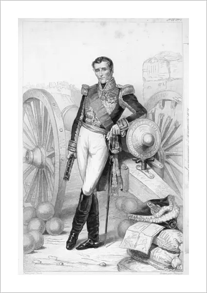 Sylvain Charles Valee (1773-1846), Count and Marshal (engraving)