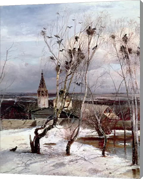 The Rooks have Returned, 1871 (oil on canvas)