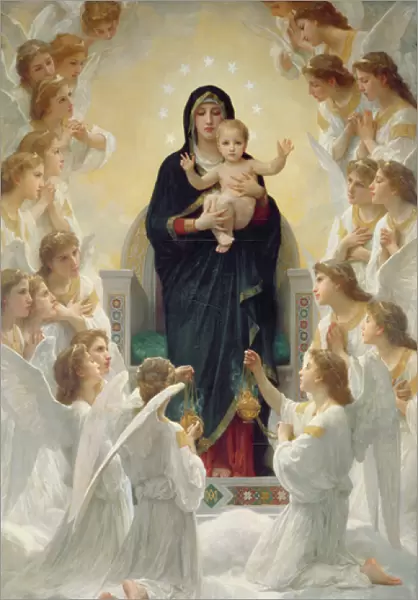 The Virgin with Angels, 1900 (oil on canvas)