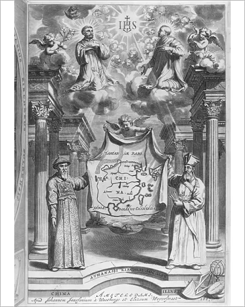 Frontispiece to China Monumentis by Athanasius Kircher, 1667 (engraving)