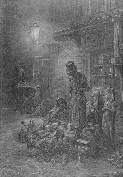 Wentworth Street, Whitechapel, from London: A Pilgrimage by William Blanchard Jerrold