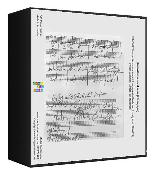 Handwritten musical score (ink on paper)