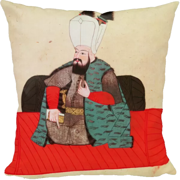 Portrait of Sultan Selim II The Destroyer (gouache on paper)