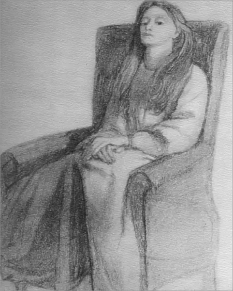 Elizabeth Siddal, c. 1853 (graphite on paper)
