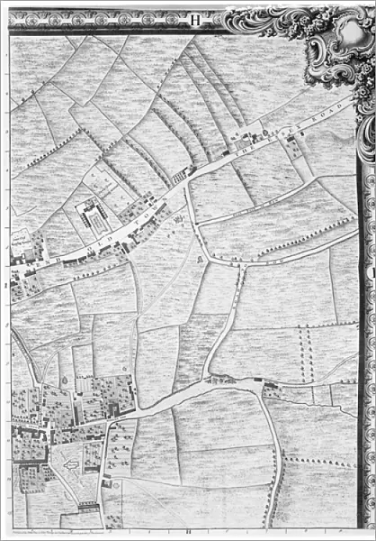 A Map of Mile End and Stepney Green, London, 1746 (engraving)