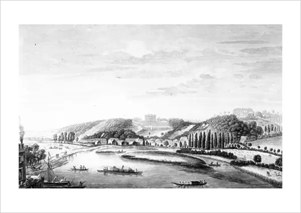 A View of Cliveden House taken from Maidenhead Bridge, c. 1780 (engraving)