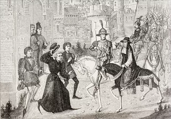 Entry of Louis VIII and the Papal Legate, Cardinal St. Angelo into Avignon in 1226
