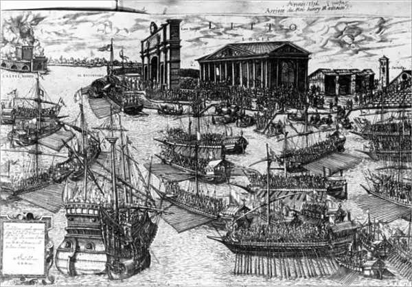 The Arrival of Henri III of France in the Lido of Venice on 8 July 1574, 1591 (etching)