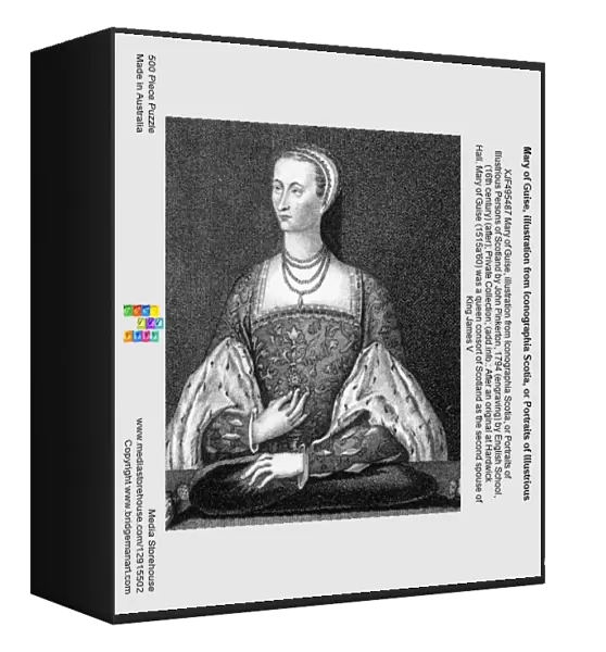 Mary of Guise, illustration from Iconographia Scotia, or Portraits of Illustrious