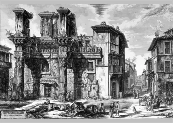View of the Remains of the Forum of Nerva, from the Views of Rome series